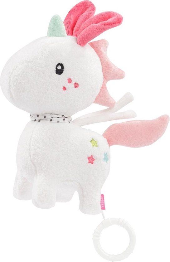 Fehn Aiko & Yuki Muziekdoos Eenhoorn - Wit - 20 cm