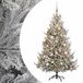 vidaXL Kunstkerstboom met kerstbal 210 cm 300 LED's Warmwit
