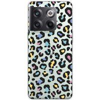 1001 coques OnePlus Siliconen hoesje compatibel met OnePlus 10T 5G Luipaardkleur