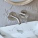 Hudson Reed Elements Mitigeur lavabo mural - Design moderne chic - Acier brossé - Encastré