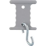CARTREND S-haken luifels, tenten voor 5 en 7 mm kederrails, kederrail, hangerkit, 6 stuks