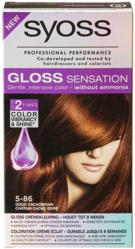 Syoss Gloss Sensation Haarverf 5-86 Nougat Bruin