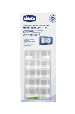 Chicco 64082300000 Stopcontactbeveiligingen Doorschijnend 10 stuks