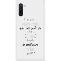 Samsung Bedrukt siliconen hoesje compatibel met Galaxy Note 10 Une Seule Vie