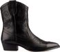 Poelman LPMOCO-03 Zwart Leren Cowboylaarzen Dames Maat 38