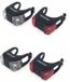 Merkloos / Sans marque Interbosch B.V. 2x Fietsverlichting lampen set voorlicht en achterlicht