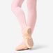 Domyos Balletschoenen voor dames canvas demi-pointes met splitzool zalmroze