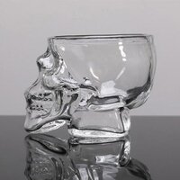 Luminous Luxury Shotglas met Doodshoofd - 7.3 x 5.3 cm - Whiskey Wodka Glas
