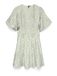 VERO MODA VMBLISS 2/4 SHORT DRESS WVN Dames Mini jurk L Fog Green Viscose/Polyester