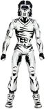NECA Teenage Mutant Ninja Turtles Action Figure Casey Jones Black & White 18 cm