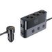 3MK Power Splitter Auto Oplader Universeel Zwart Sigarettenaansteker Snel opladen 120W PD QC PPS USB 3A1C3Socket