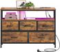 SONGMICS BELLAH Collectie Commode met LED-verlichting en laadstation