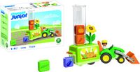 PLAYMOBIL Junior, tractor met grappige plantenmachine, speelgoed vanaf 1 jaar, cadeau voor peuters, bevordert het leren van groentesoorten en kleuren, duurzaam speelgoed, 71773