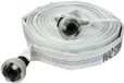 Garronda slang plat 1 pouce 20 m - tuyau de pression 8 bar - tuyau d'incendie avec raccords rapides - tuyau layflat pour transport d'eau et drainage - blanc
