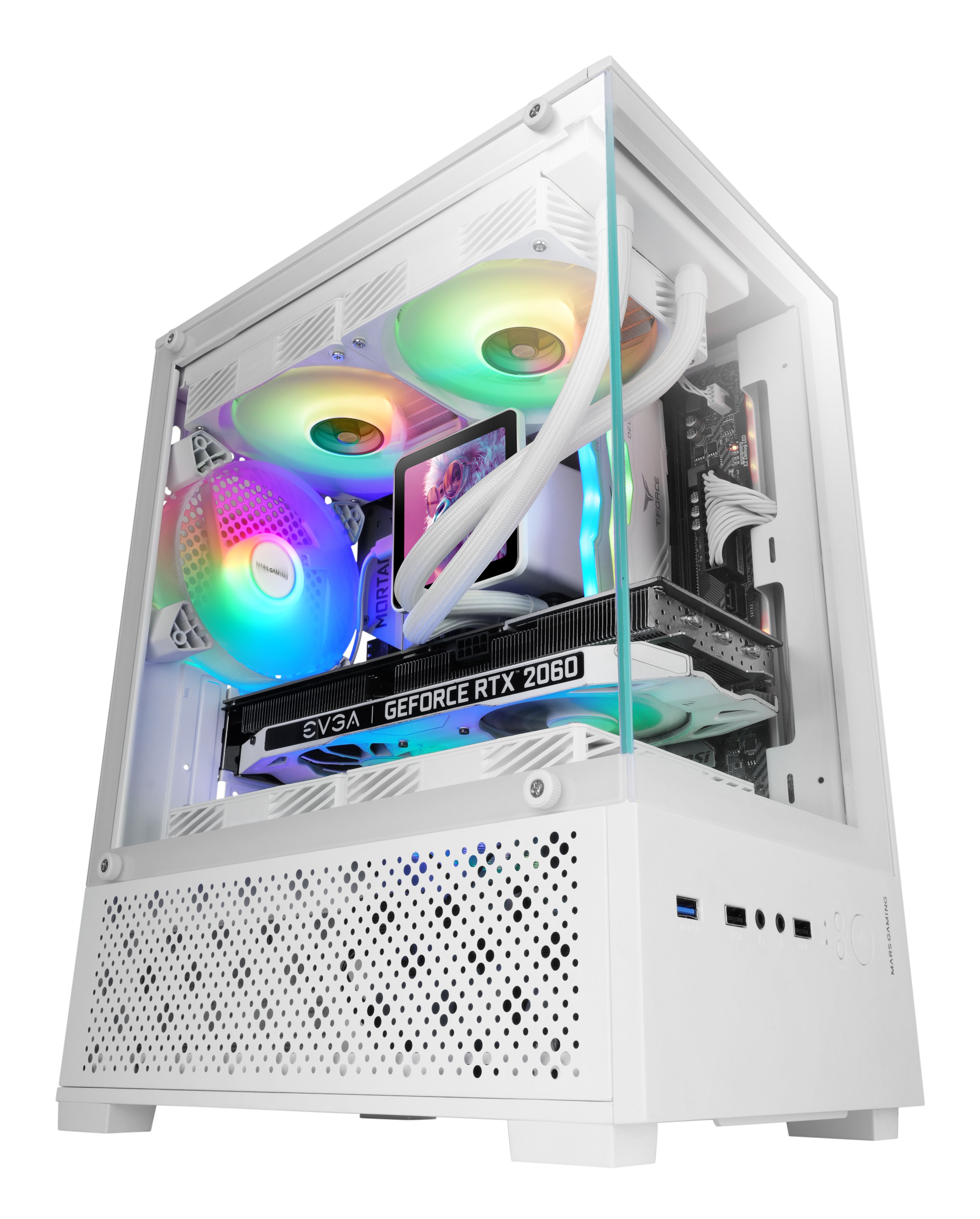Mars Gaming MC-SE2W Mini Tower White PC Case