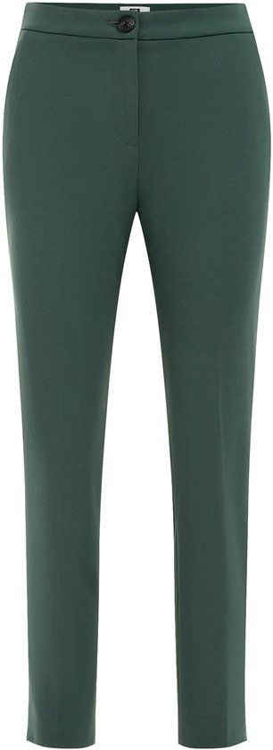 WE Fashion Dames slim fit pantalon met stretch