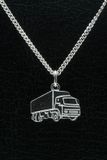 MOOYE ® - Collectie Zilveren Vrachtwagen ketting hanger