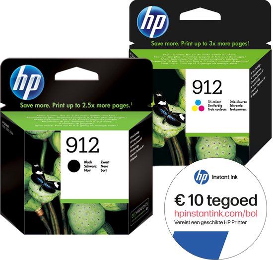 HP 912 Inktcartridge Kleur + Zwart