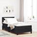 Maison Exclusive - lit boxspring LED avec matelas, noir, 80 x 200 cm, velours