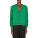 Moschino Cardigan en maille avec manches en dentelle Vert