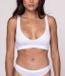Undiemeister Bralette Femme Coutures Plates Tencel Soutien-gorge - Chalk White (Blanc) - Taille XXL