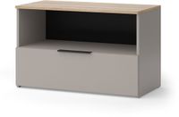Vicco Wido Sideboard – 80 x 50 cm met 1 gesloten compartiment Grijs