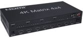 Merkloos Icecat HDMI Switch - HDMI Matrix - 4x4 - 4K 60Hz - RS232 - Black