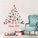 Ambiance Sticker Kerstboomhanger sticker, Vrolijk Kerstmis - Kerststickers - feestdecoratie - 90x70cm