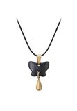 Gaya Necklace Staal 45 cm Zwart