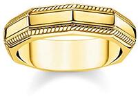 Thomas Sabo TR2276-413-39-48 Ring, uniseks, goud, 925 sterling zilver, geelgoud verguld