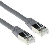 ACT IB4001 LSZH SFTP CAT6A Patchkabel Grijs - 1 meter
