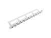 Lanberg PPKS-1224-S Patch Panel 24 PUERTOS ESCALONADOS 1U Con ORGANIZADOR Para M Duos Keystone grijs