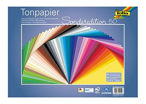 Folia 6735/50 Gekleurd Papiermix - 35 x 50 cm - 50 kleuren