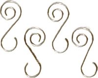 Merkloos / Sans marque Koopman International Kerstbalhaakjes - 40 stuks - Zilver - Metaal - 3.5 cm