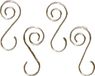 Merkloos / Sans marque Koopman International Kerstbalhaakjes - 40 stuks - Zilver - Metaal - 3.5 cm