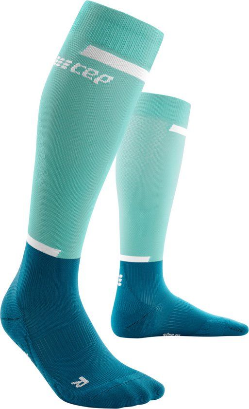 CEP The Run Compression Tall Socks Heren - Ocean/Petrol - Kuitomtrek 45 - 50 cm