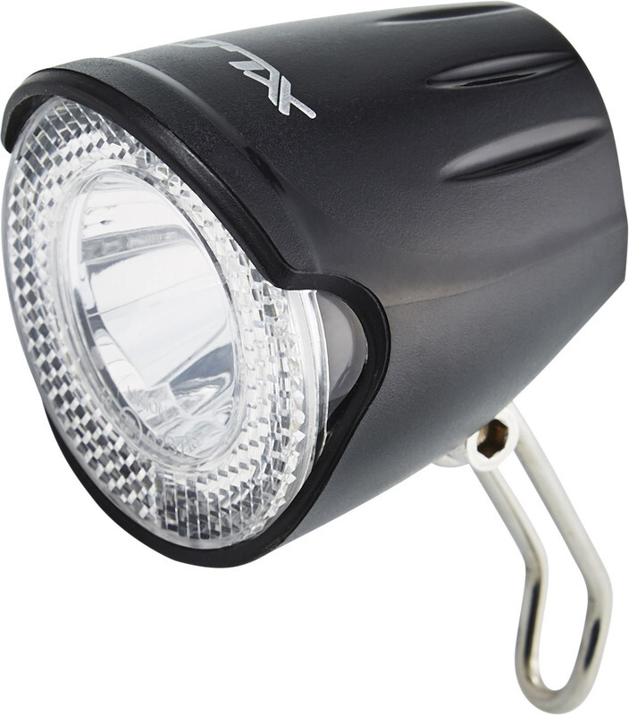 XLC LED voorlicht Fietsverlichting 20 Lux zwart/transparant