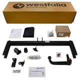 Westfalia Afneembare trekhaak voor Porsche Macan (vanaf bouwjaar 04/2014) - in een set met 13-polige voertuig-specificatie.Westfalia E-set
