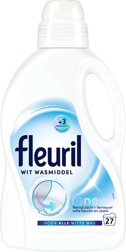 Fleuril Renew Witte Was Vloeibaar Wasmiddel - 27 Wasbeurten - 1.35 liter
