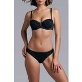 Marlies Dekkers The Adventuress Black Gold Lurex Balcony Bra 80B