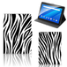 B2Ctelecom Lenovo Tab E10 Flip Case Zebra