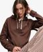 Superdry Athletic Essentials Crop Hoodie Braun Größe: 42