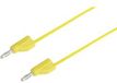 Voltcraft MSB-300 Meetsnoer Banaanstekker 4 mm Silicone 1.00 m Geel 1 stuk(s)