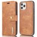 DG.Ming Portefeuille iPhone 13 Pro Max Détachable 2-en-1 - Marron
