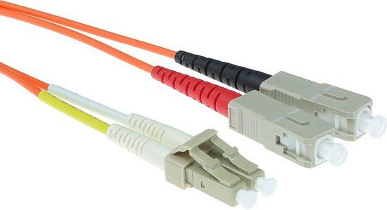 ACT RL8515 Glasvezel Patchkabel Duplex LSZH - LC/SC 50/125µm OM2 - 15 meter