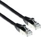 ACT Zwarte 2 meter LSZH SFTP CAT6A patchkabel snagless met RJ45 connectoren FB7902