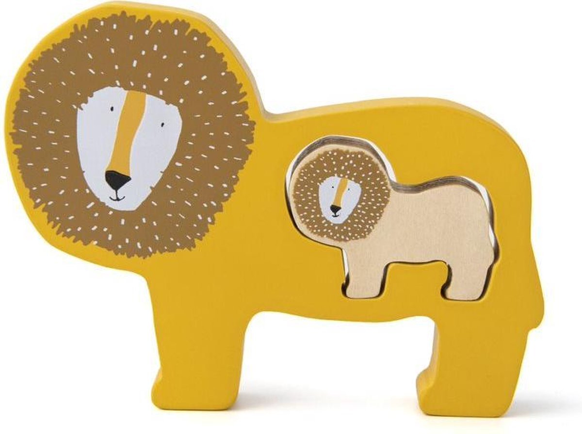 TRIXIE - Houten baby puzzel - Mr. Lion