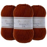 Utopia Crafts DK Double Knitting Yarn 3x 100g (Cherry Wood)