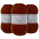 Utopia Crafts DK Double Knitting Yarn 3x 100g (Cherry Wood)