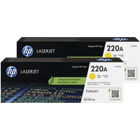 HP 220A LaserJet Toner Geel (2 stuks)